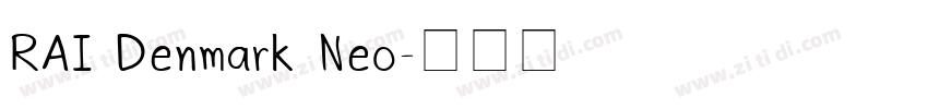 RAI Denmark Neo字体转换